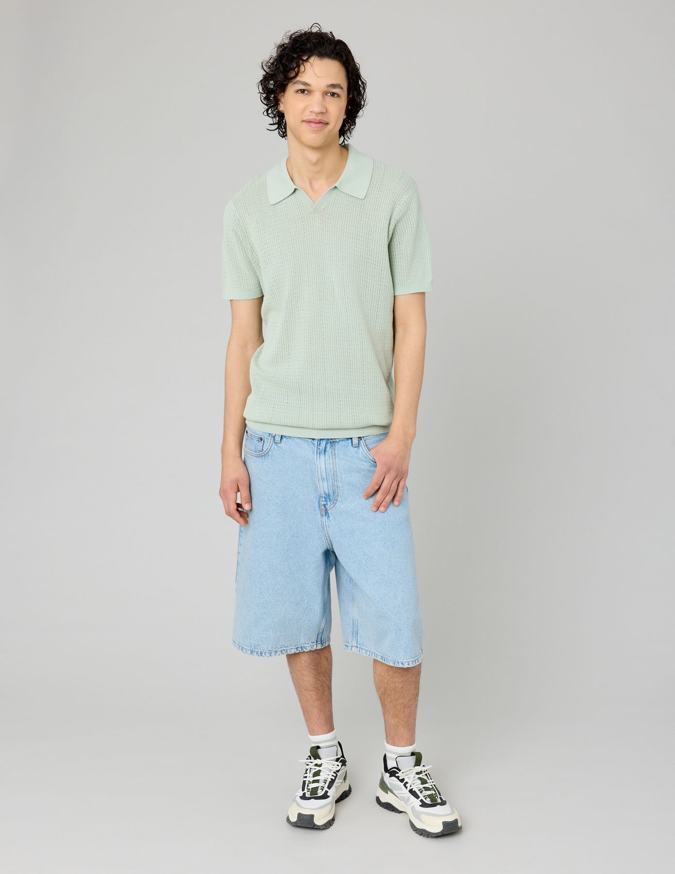 Polo maille ajourée