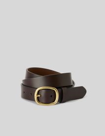 Ceinture cuir boucle métal