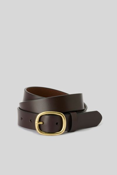 Ceinture cuir boucle métal