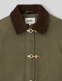 Veste avec col velours cotel&eacute;