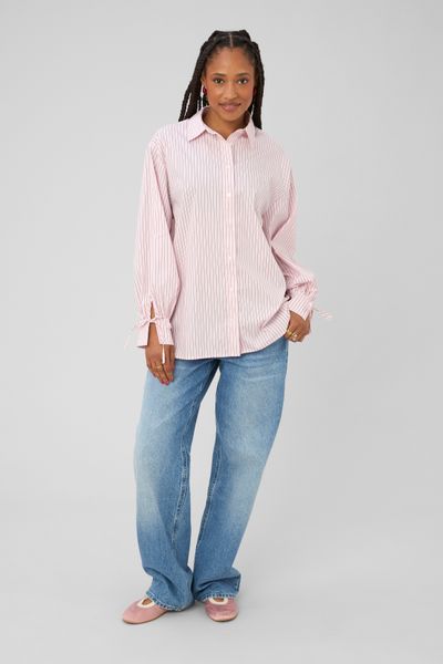 Chemise ray&eacute;e oversize