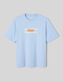 T-shirt imprim&eacute; et brod&eacute;