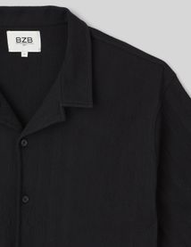 Chemise manches courtes unie