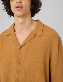 Chemise manches courtes gaze de coton