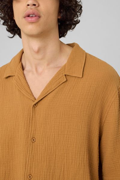 Chemise manches courtes gaze de coton
