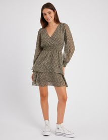 Robe courte imprim&eacute;e