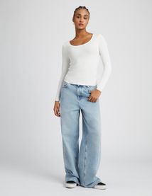 T-shirt fin manches longues