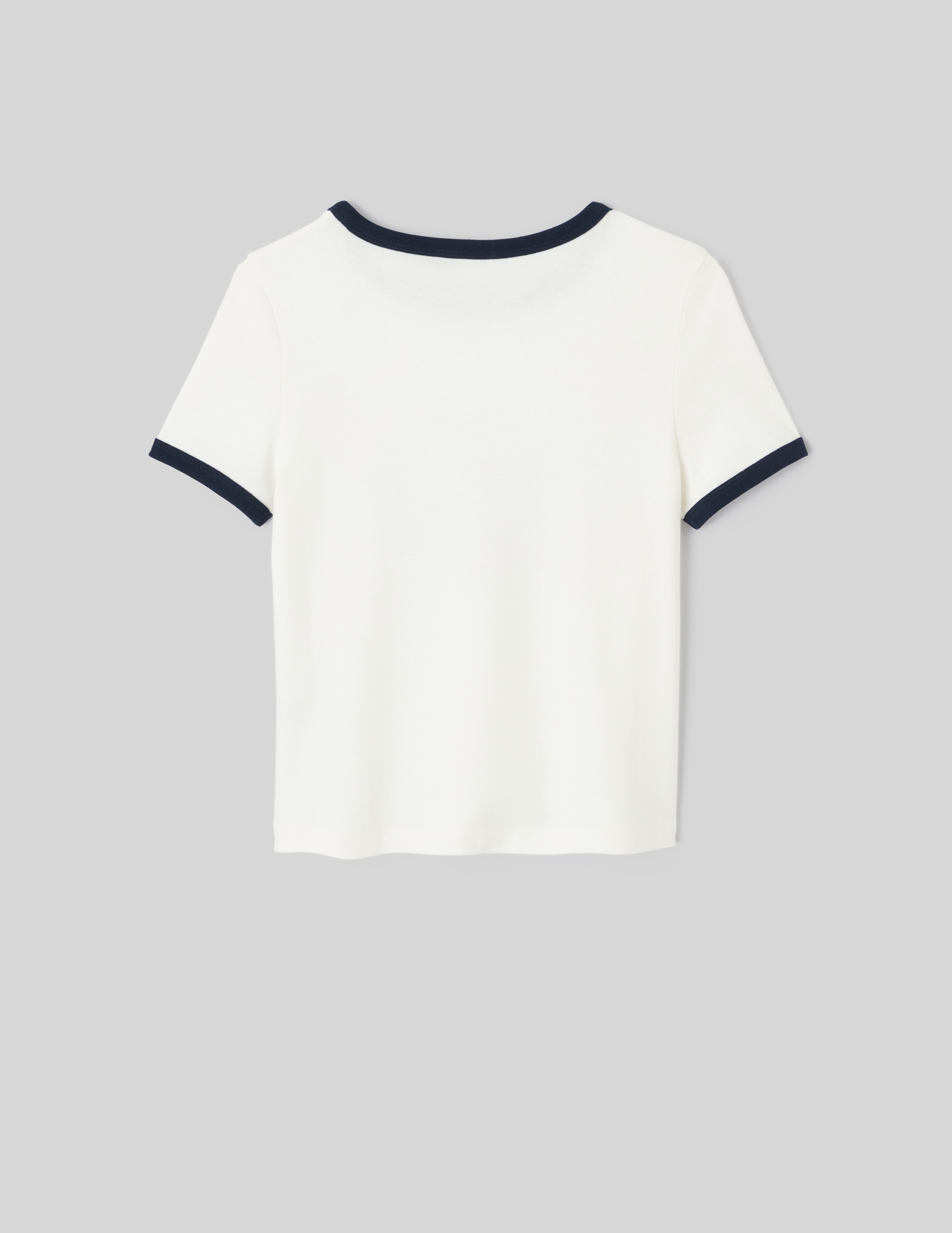 T-shirt imprim&eacute; &agrave; bords contrast&eacute;s