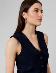 Gilet de costume rayé