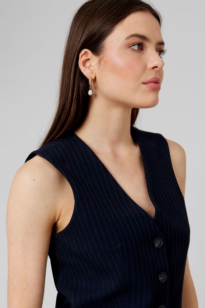 Gilet de costume rayé