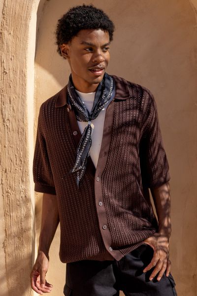 Chemise manches courtes tricot