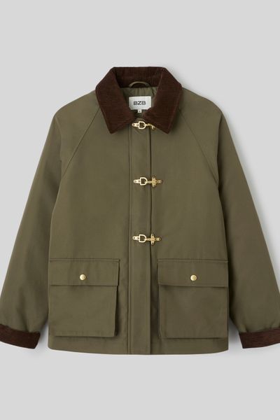 Veste avec col velours cotel&eacute;