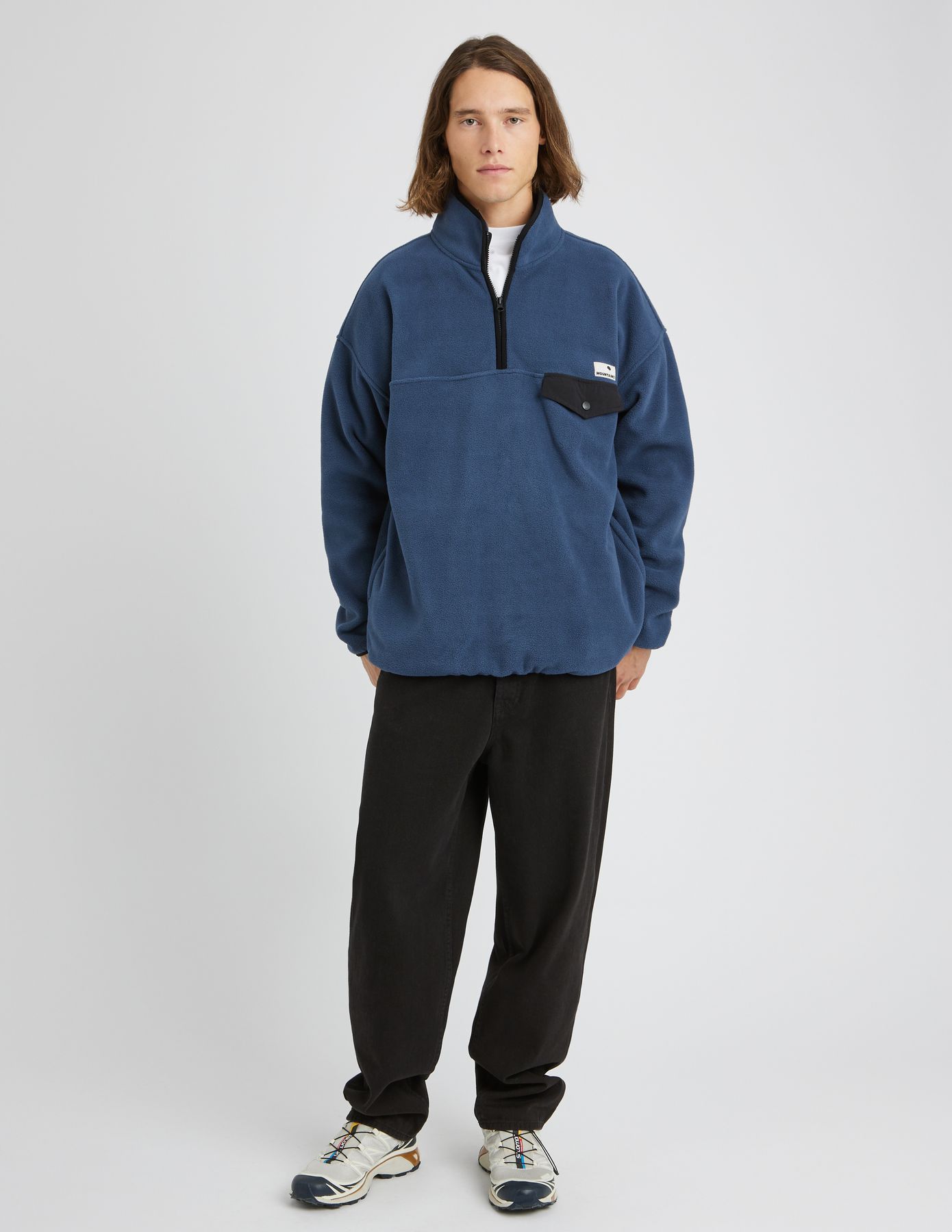 Polaire col montant zipp&eacute;