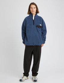 Polaire col montant zipp&eacute;