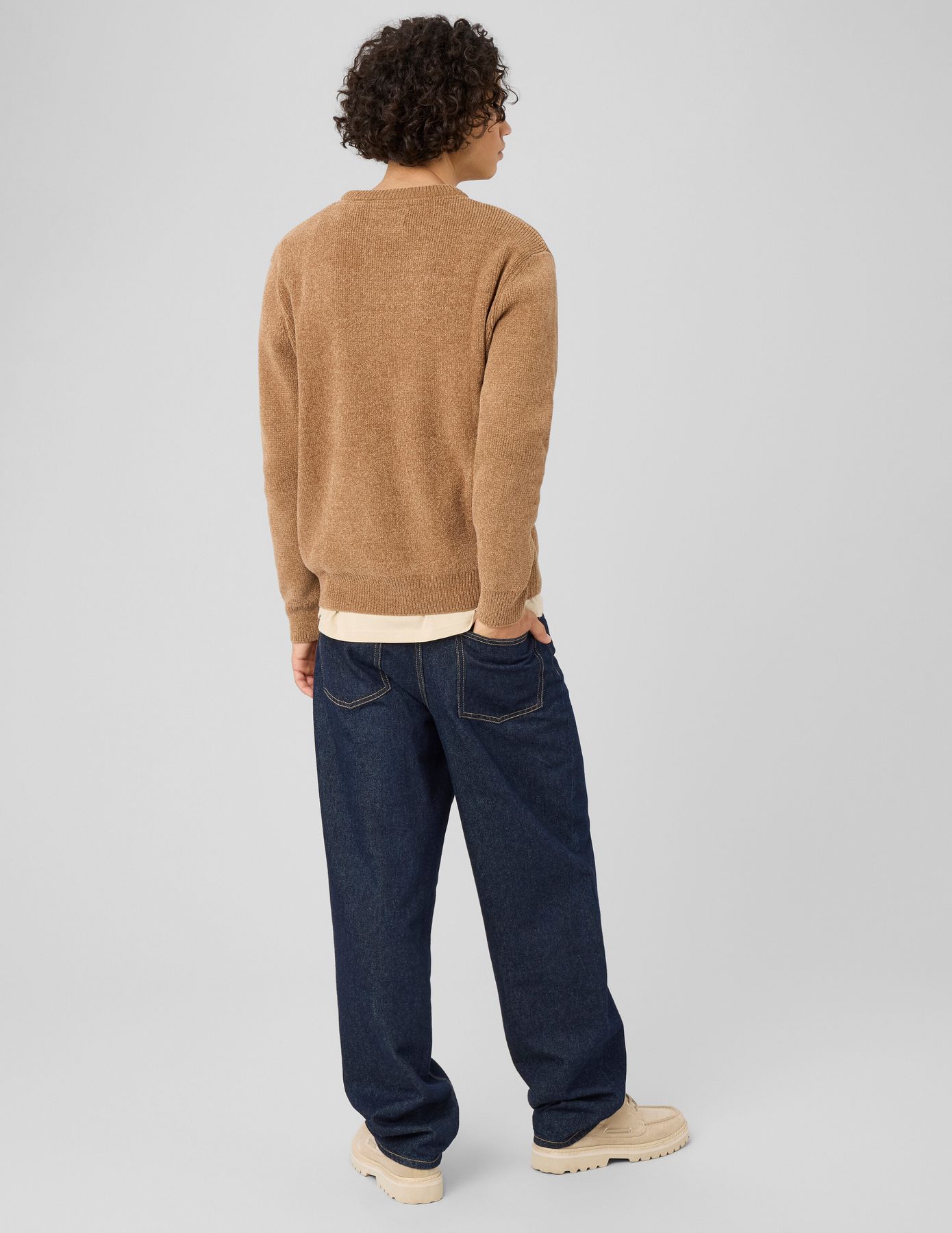 Pull maille chenille