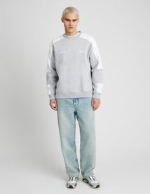 Sweat col rond colorblock