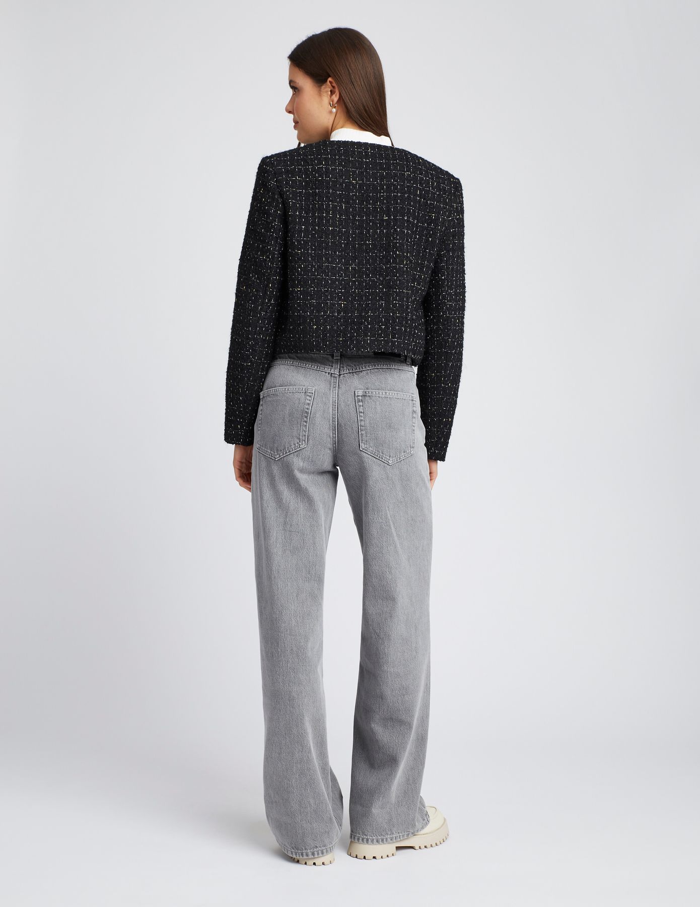 Veste courte en tweed