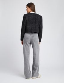 Veste courte en tweed