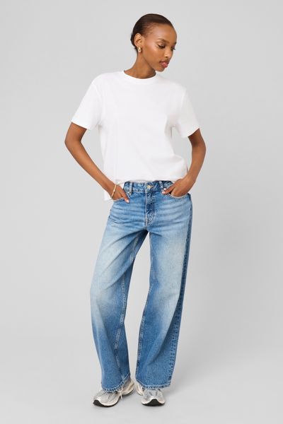 Jean wide leg taille basse