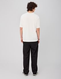 Pantalon droit &agrave; pinces