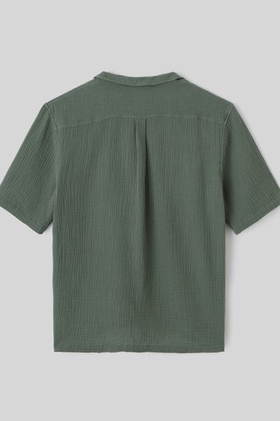 Chemise manches courtes gaze de coton
