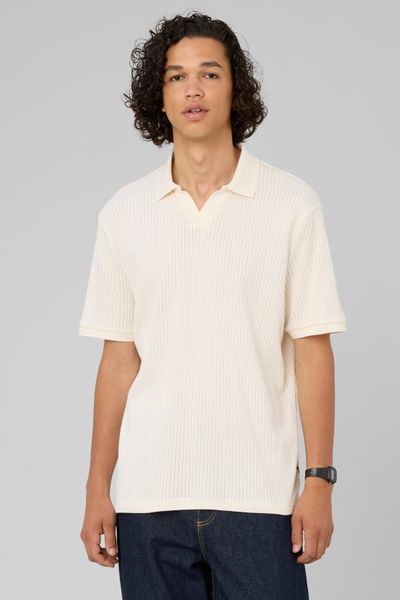 Polo maille c&ocirc;tel&eacute;e
