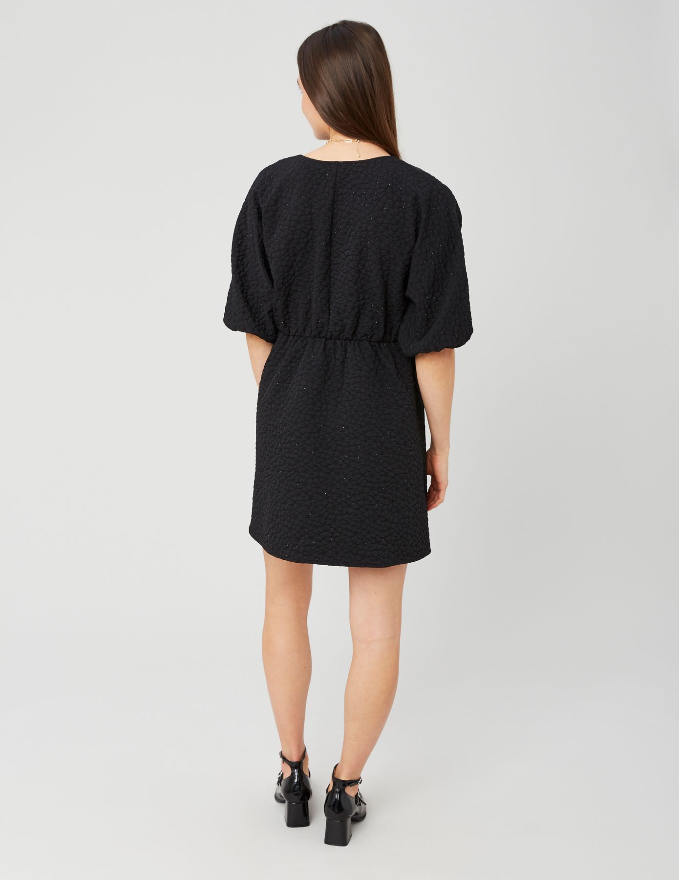 Robe courte jacquard