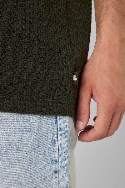 T-shirt maille textur&eacute;e