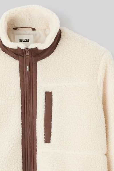 Blouson zippé sherpa