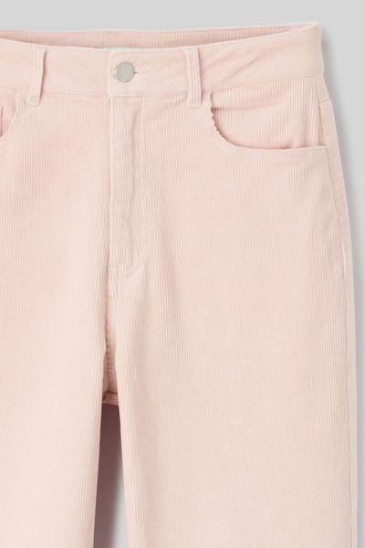 Pantalon straight velours