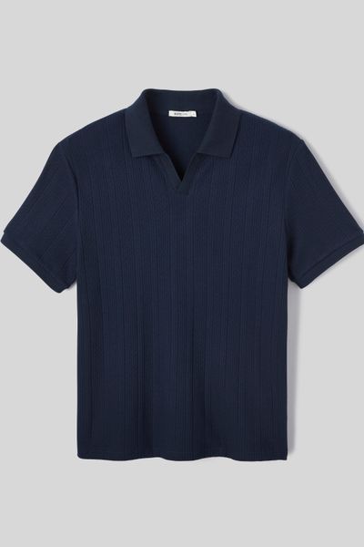 Polo maille fantaisie