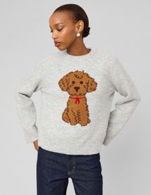 Pull motif chien