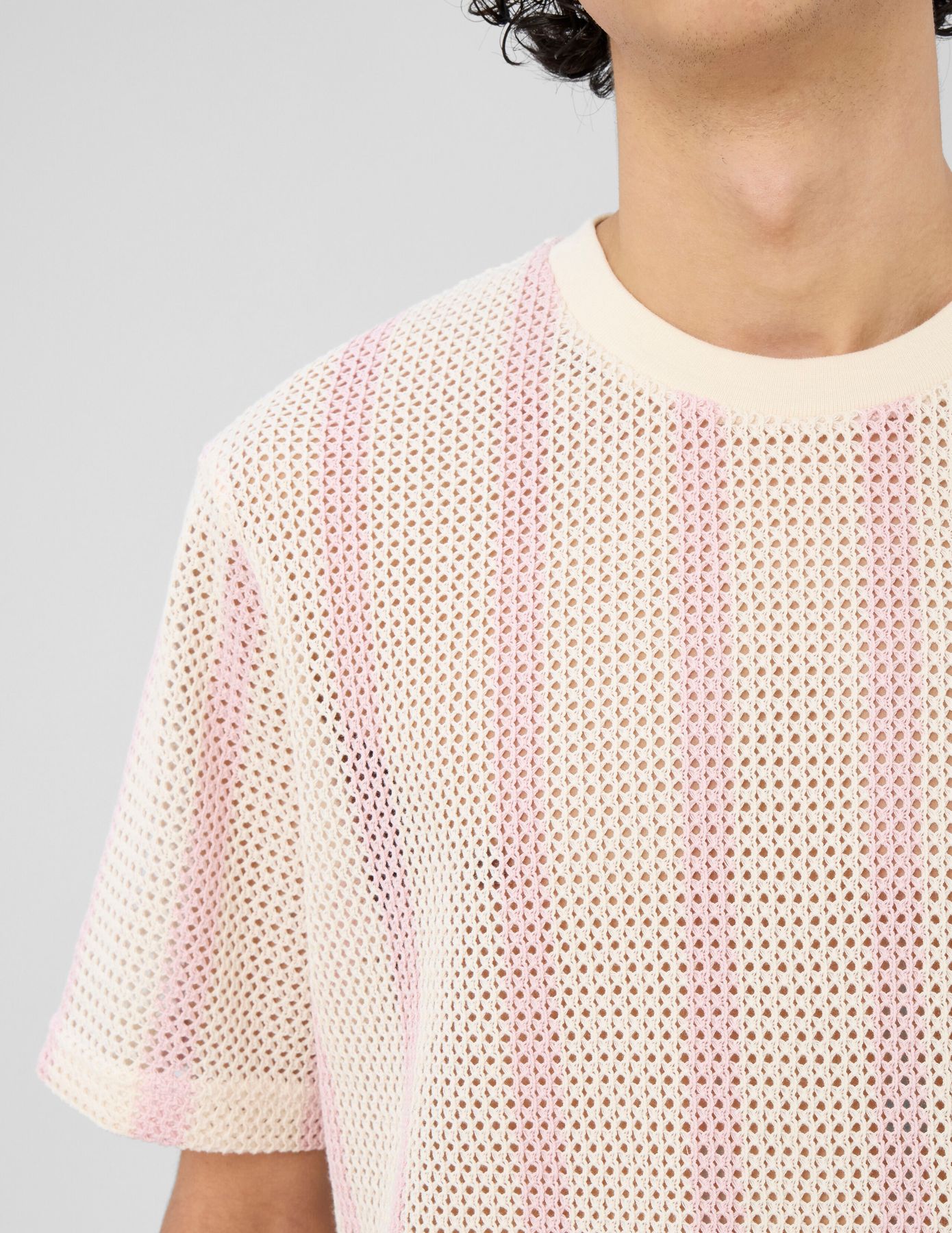 T-shirt tricot &agrave; rayures