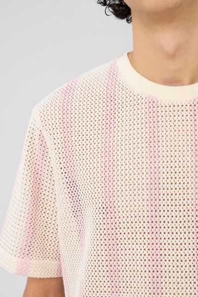 T-shirt tricot &agrave; rayures