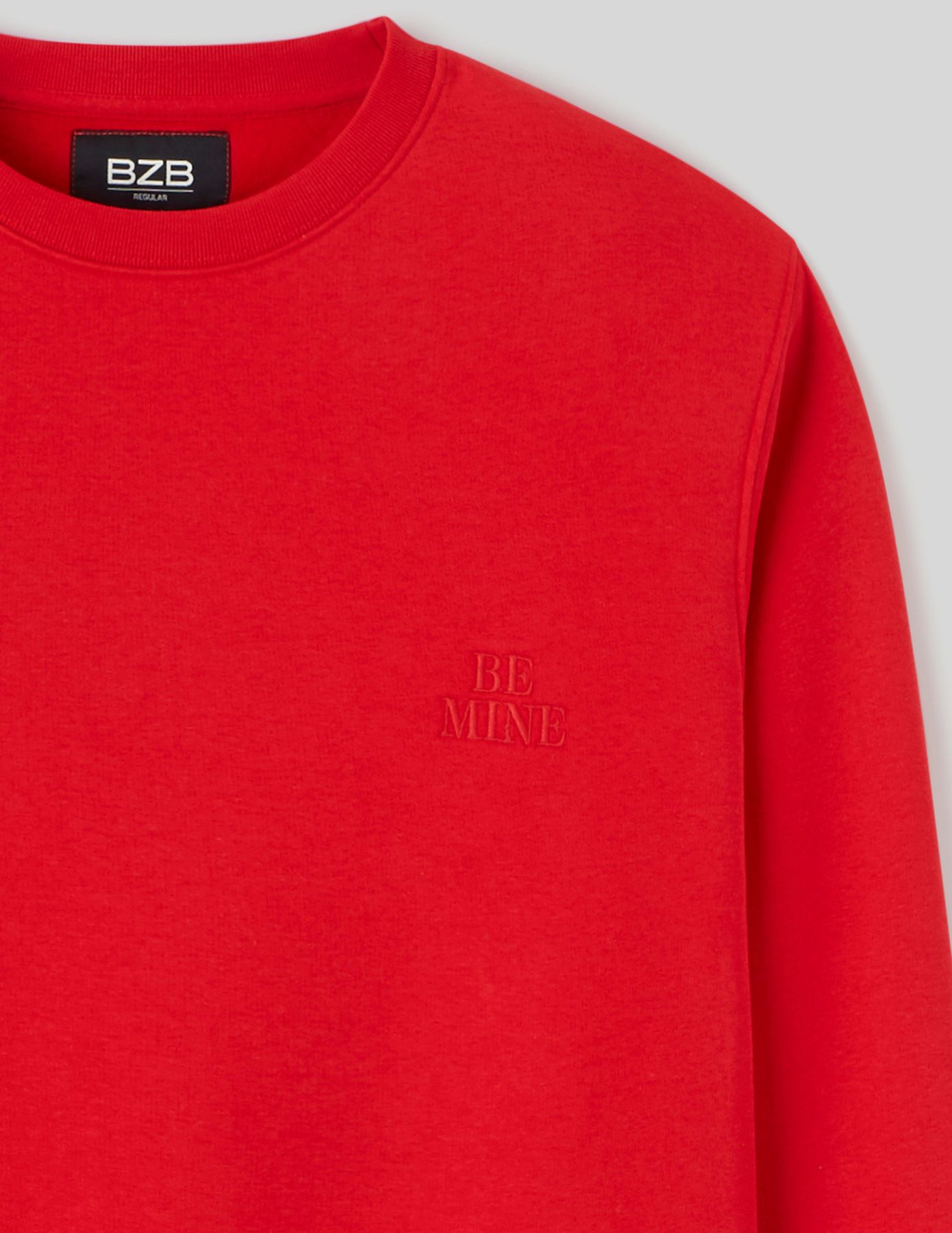 Sweat col rond brodé message