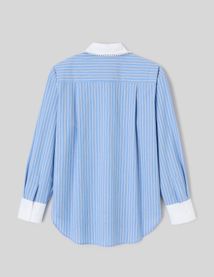 Chemise ray&eacute;e perles