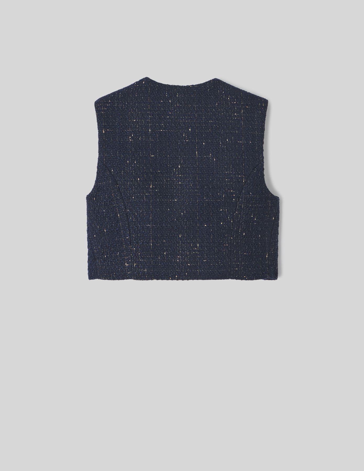 Gilet sans manches en tweed
