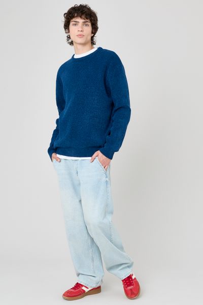 Pull chenille col rond