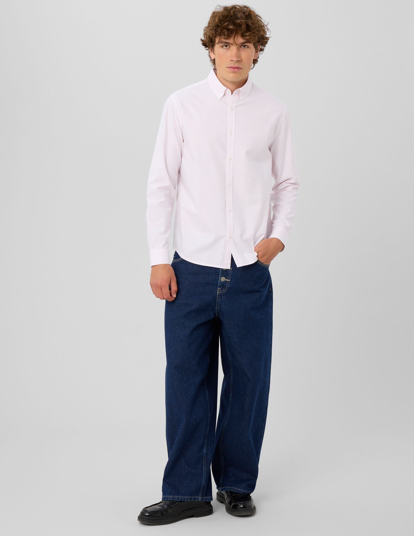 Chemise oxford ray&eacute;e