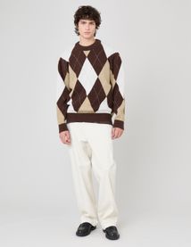 Pull à motif losange