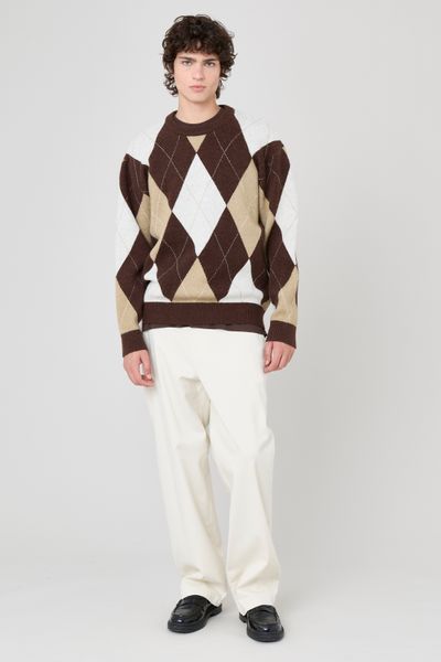 Pull à motif losange
