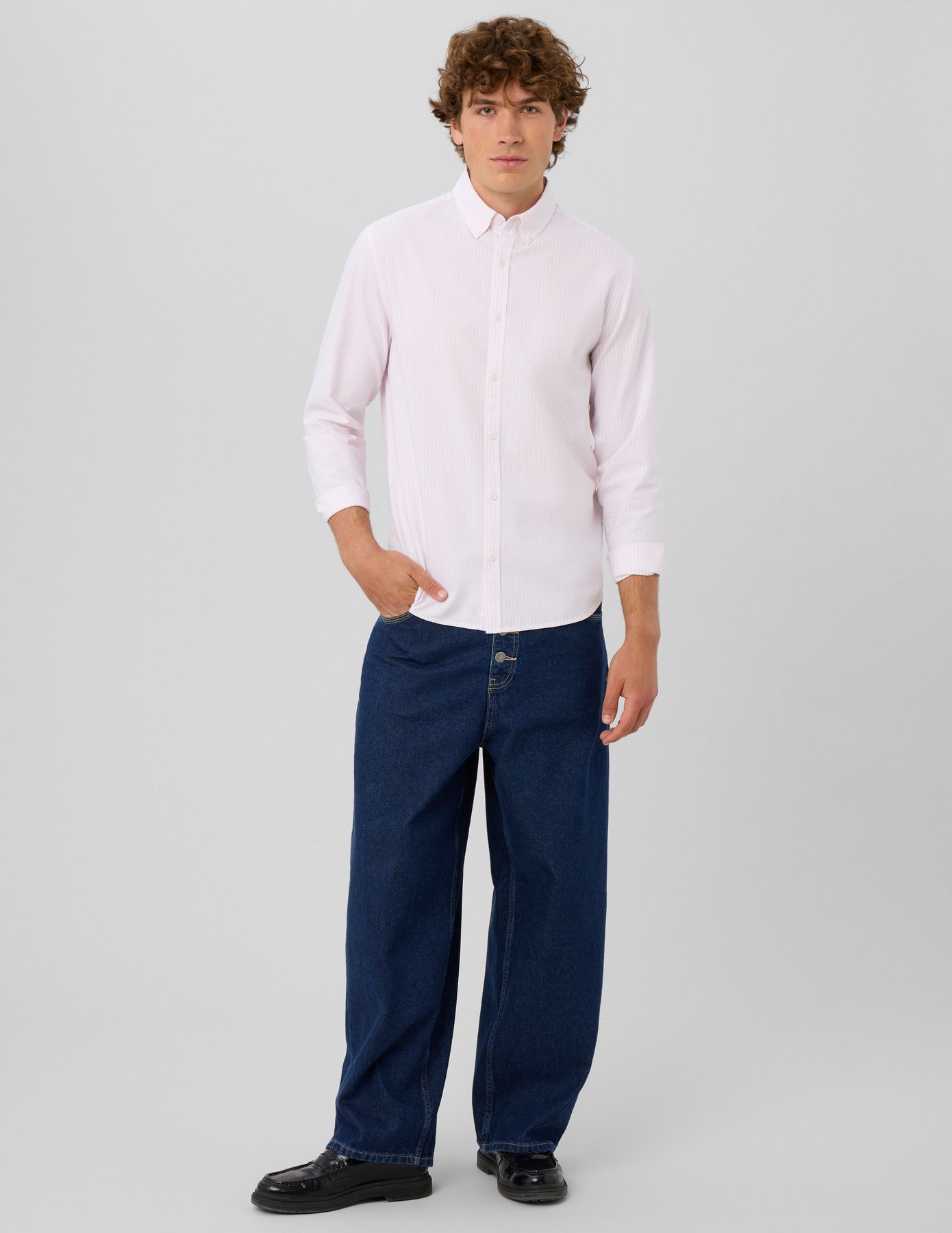 Chemise oxford ray&eacute;e