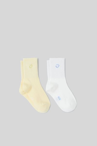 Lot de 2 paires de chaussettes sourire