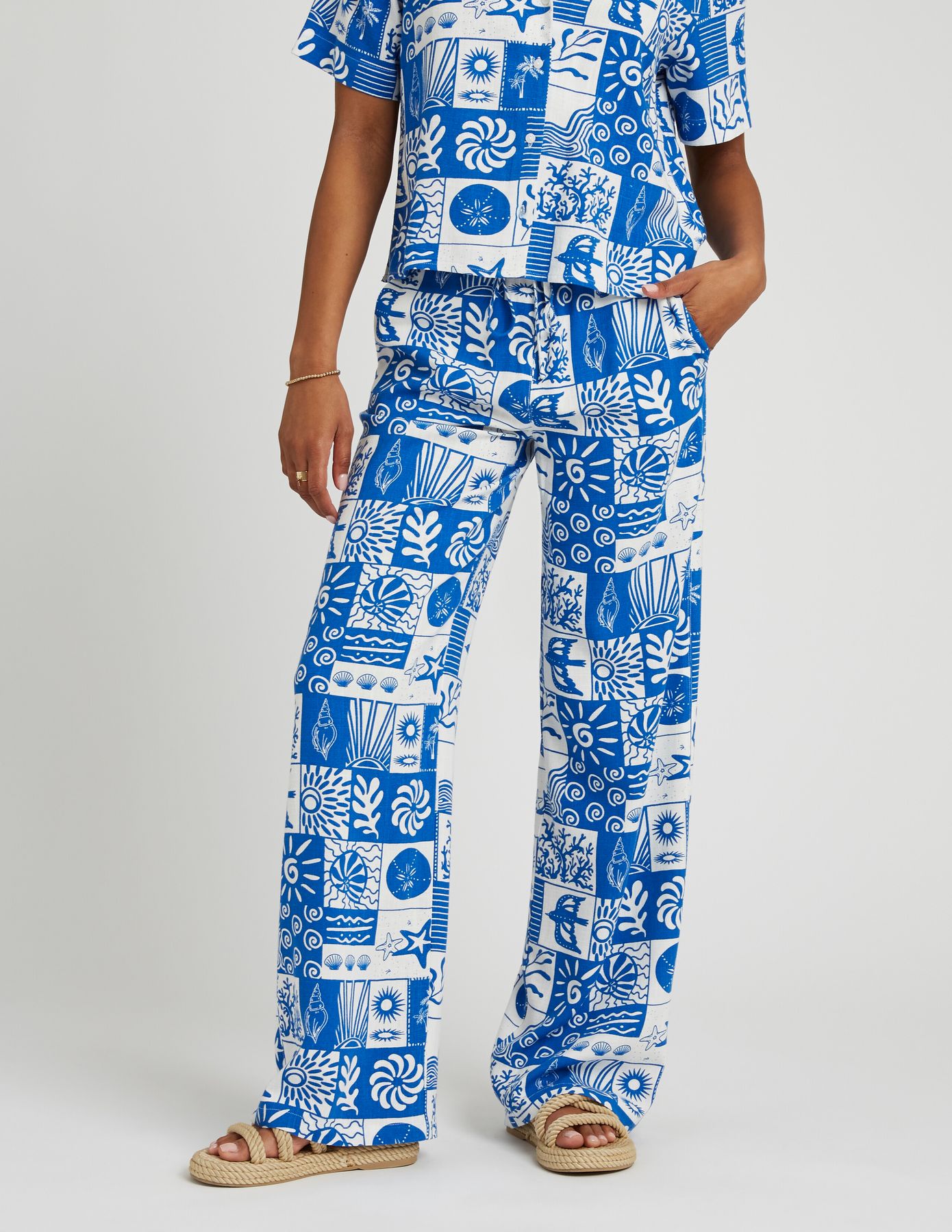Pantalon fluide imprimé