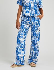 Pantalon fluide imprimé