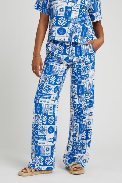 Pantalon fluide imprimé