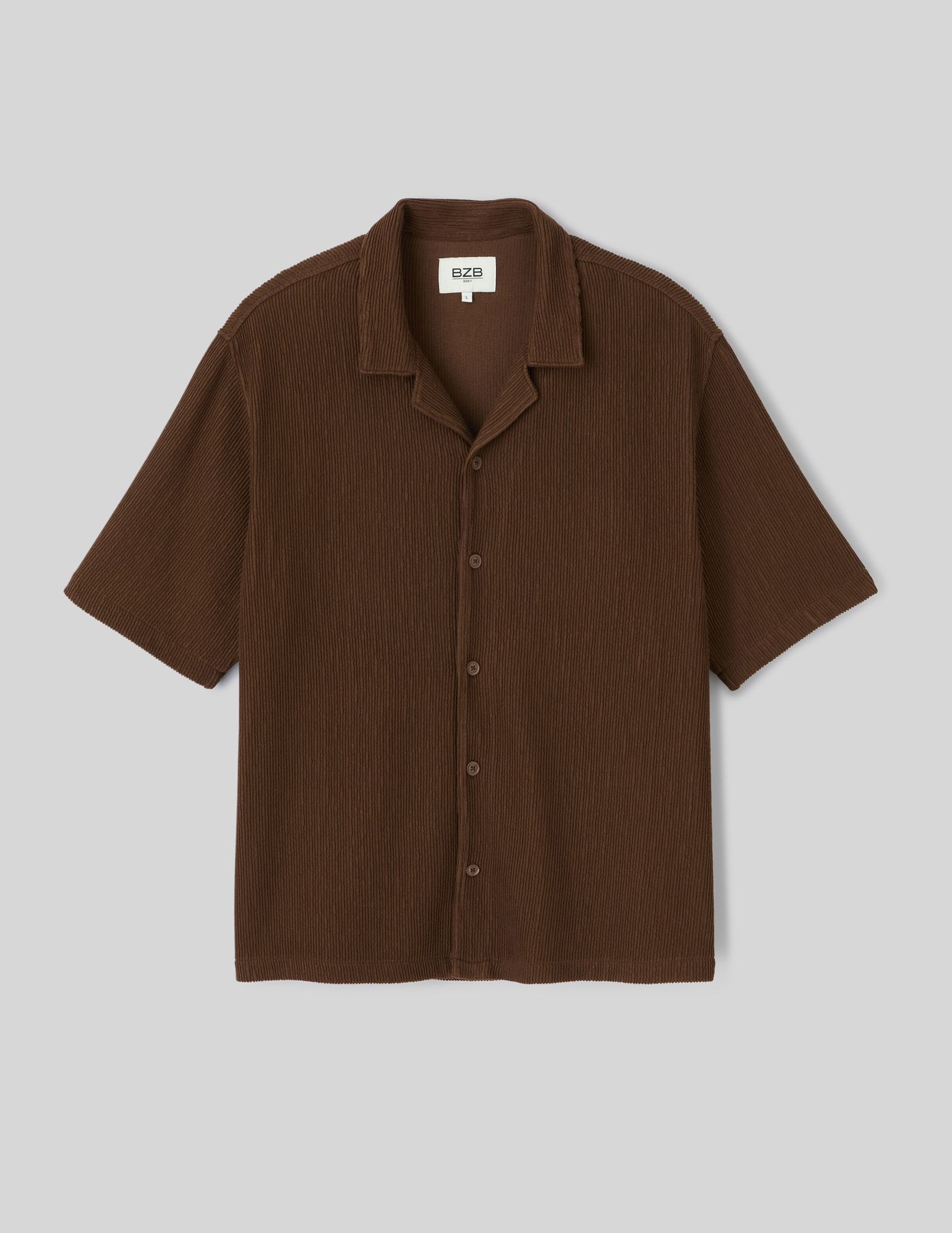Chemise manches courtes plissée