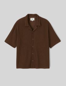 Chemise manches courtes plissée
