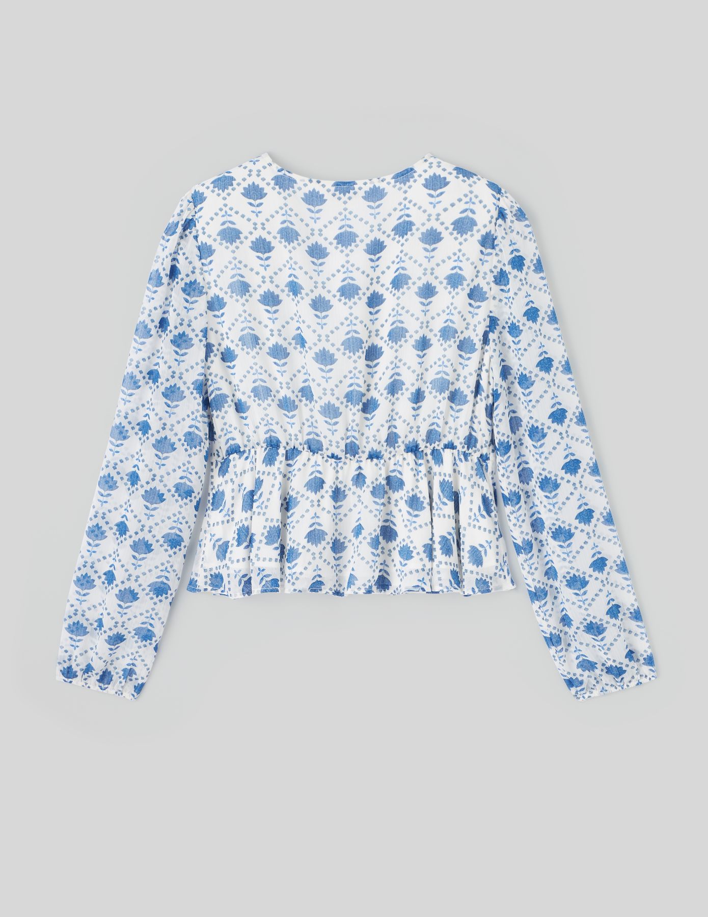 Blouse en voile imprimée