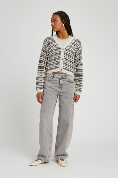 Gilet rayé pailleté